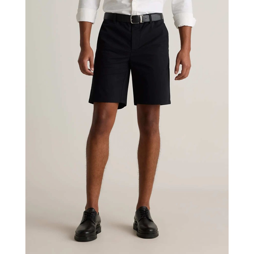 Quince Mens Organic Cotton Classic Stretch 9" Chino Shorts Black Size 32 NWT